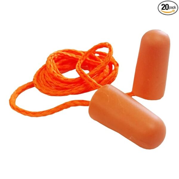 Venus 101 Foam Corded Ear Plugs – Soft, Reusable & Noise-Reducing ( Pack of 250 Pair  ) - Image 2