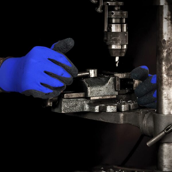 Nylon Synthetic Coated Industrial Safety Hand Gloves Nylon, Synthetic Safety Gloves - Image 3