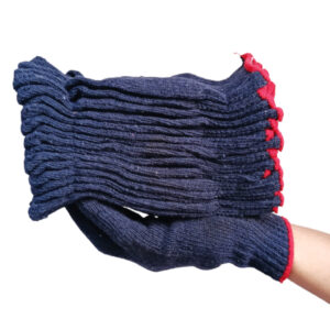 35,50,60,70,80 Gram Blue Cotton Knitted Safety Hand Gloves Pack OF 50 Pair