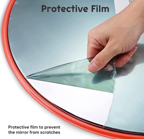 24 Inch (60 CM) Polycarbonate Traffic Mirror Unbreakable Round Wide-Angle Driveway Mirror - Image 4