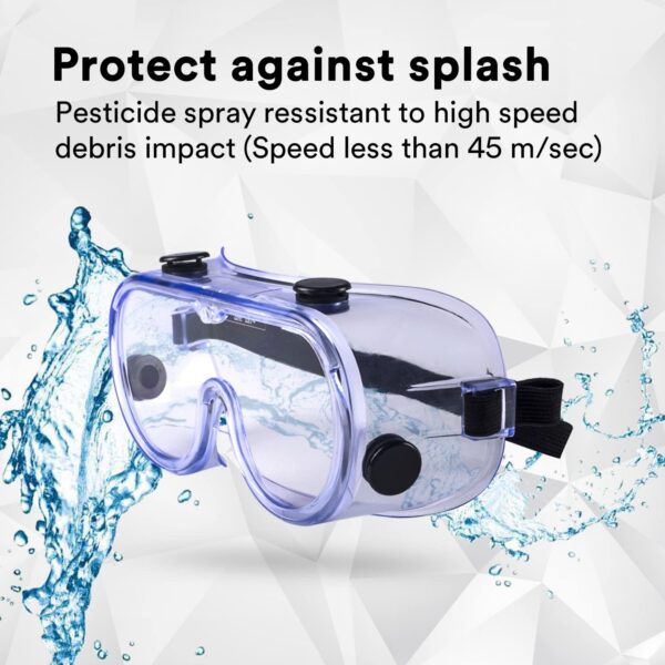 3M  1621 Polycarbonate Protects Clear Lens Multipurpose Safety Chemical Splashes Goggles - Image 5