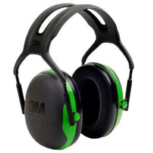 3M X1A Peltor Black and Green Model X1A/37270(AAD) Over-The-Head Hearing Conservation Earmuff