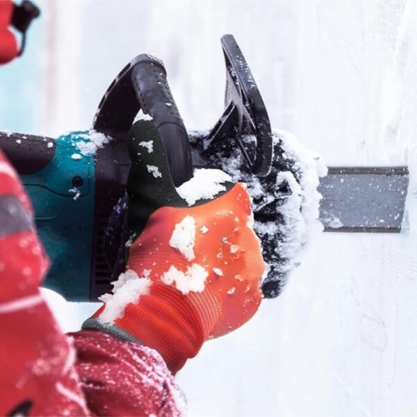 Waterproof Winter Work Gloves for Men and Women Double Coated and Therman Insulated Gloves for Cold Weather, Outdoor Freezer Gardening Agriculture Multi-Purpose Gloves (RED, PACK OF 1 PAIR) - Image 4