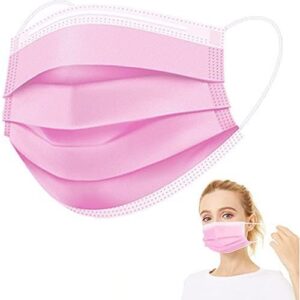 Pharmaceutical Breathable Surgical Pollution Face Mask Respirator with 3 Layer With Nose Pin Disposable 3 Ply Non-Washable Surgical Mask ( PACK OF 100 PIECES)