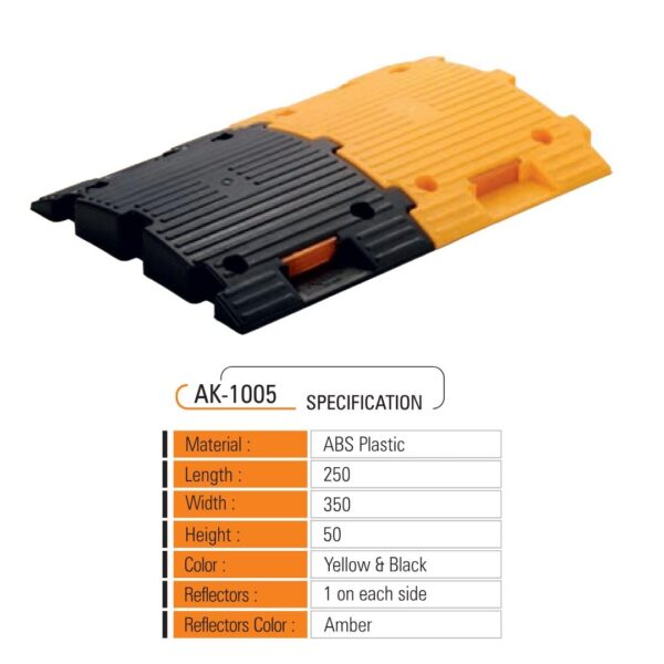 Plastic Speed Bump/ Speed Breaker  With Nail 500x400x50mm (2 PC) - Image 7