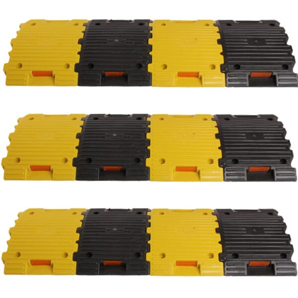 Plastic Speed Bump/ Speed Breaker  250x365x50mm (4 PC) With Nail - Image 9