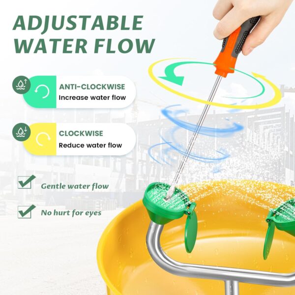 Safety Shower and Eye Washer with Hand Operated GI - Image 12
