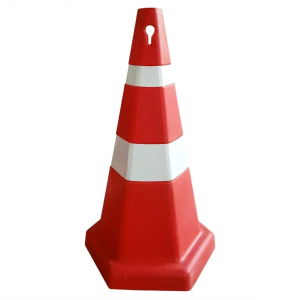 5.10 KG   750 MM, Haxagonal  Cones with Reflective Strips and Chain Road Safety Construction Zones Parking Areas 1 Piece - Image 8