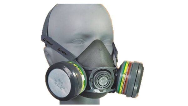 Venus V-800 Half Face Respirator Mask with V-7800 ABEK1 P2 R Filter - Image 3