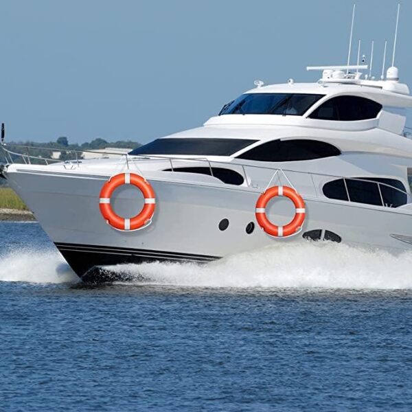 Life Buoy Ring - 76 cm (Orange) | Heavy-Duty Floating Rescue Tube - Image 5