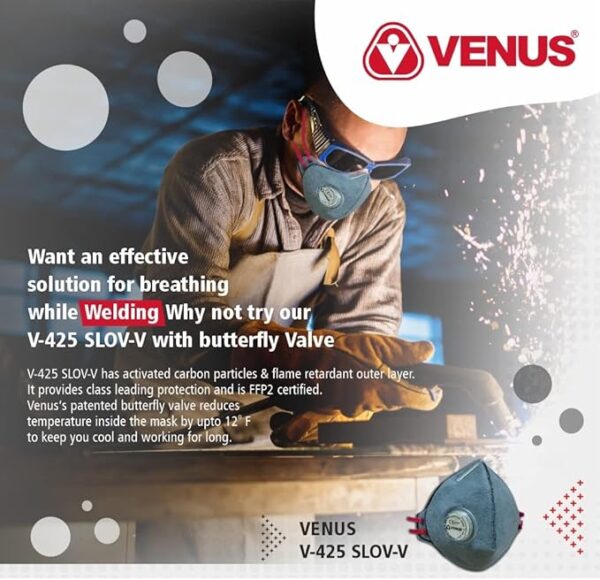 V-425 Slove Anti-Pollution Respirator Mask with Exhalation Valve - Image 7
