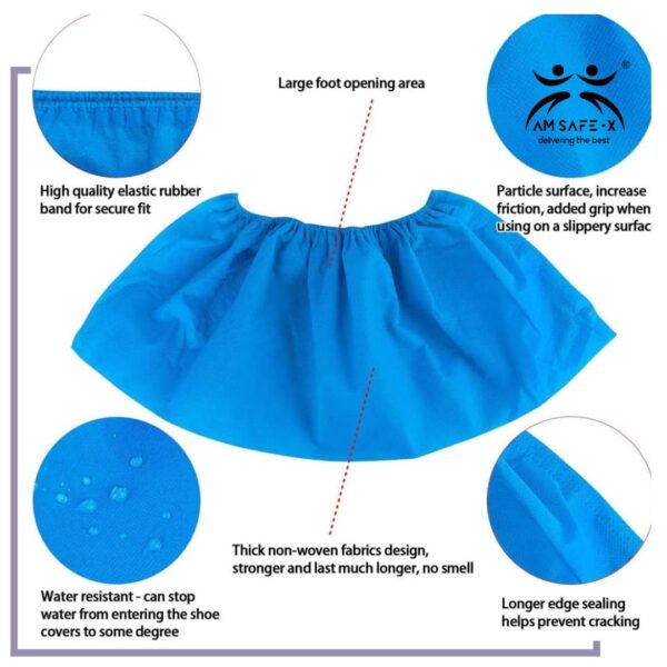 Non-woven Fabric Disposable Shoes Covers Elastic Band ( 50 Pair In 1 Packet ) - Image 6