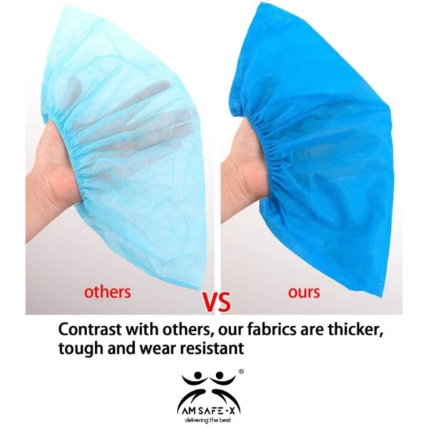 Non-woven Fabric Disposable Shoes Covers Elastic Band ( 50 Pair In 1 Packet ) - Image 4