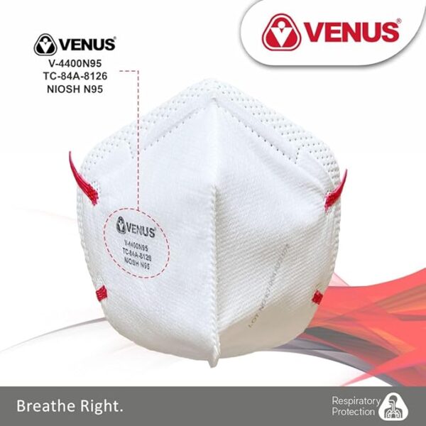 N95 V-4400 Face Mask with Exhalation Valve - Image 7
