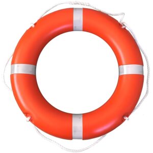 Life Buoy Ring - 76 cm (Orange) | Heavy-Duty Floating Rescue Tube