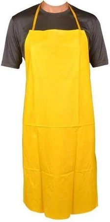 PVC Yellow Safety Apron – Waterproof Protection (Size: 24x48 Inches)